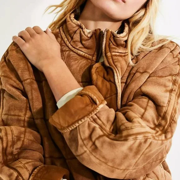 NWT Free People Dolman Quilted Knit Jacket Large X-Large - Picture 2 of 6